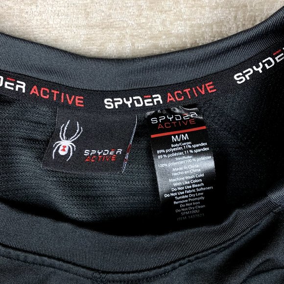 Spyder Active Shirt Mens Medium Athleisure Gym Crossfit Campcore Techwear - Picture 6 of 12